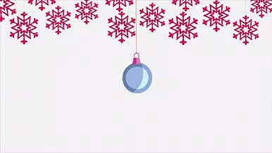 火柴人卡通圣诞节宣传片头祝福节日快乐视频制作视频的预览图
